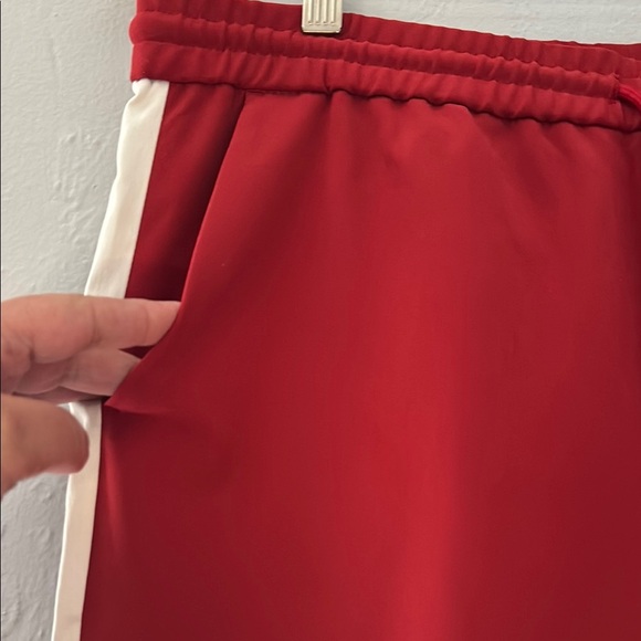 Red Track Pants with White Stripes 7 - Picture 2 of 8